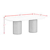 Sylvie Natural/White 5-Piece Standard Height Dining Set