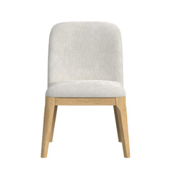 Sylvie Natural/White Dining Side Chair (Set of 2) - Ornate Home
