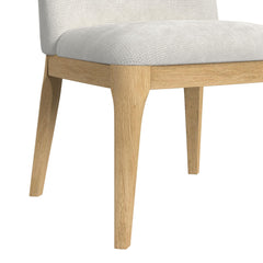 Sylvie Natural/White Dining Side Chair (Set of 2) - Ornate Home