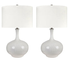 Sylvie White Table Lamp (Set of 2) - Ornate Home