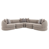 Sylvio Greige Sectional - Ornate Home