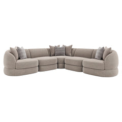 Sylvio Greige Sectional - Ornate Home