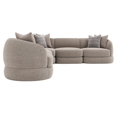 Sylvio Greige Sectional - Ornate Home