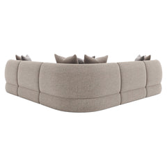 Sylvio Greige Sectional - Ornate Home