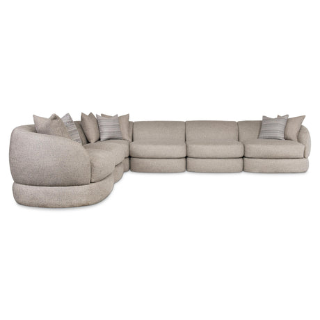Sylvio Grey Fabric Sectional - Ornate Home