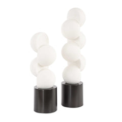 Symmetry White Sculptures (Set of 2) - Ornate Home