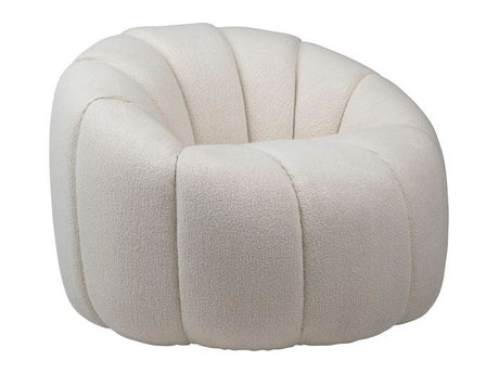 Symone Cream Swivel Chair - Ornate Home