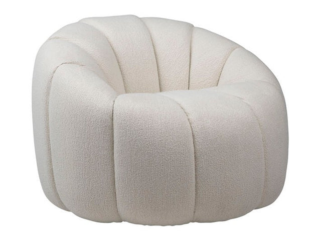 Symone Cream Swivel Chair - Ornate Home