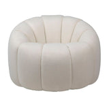 Symone Cream Swivel Chair - Ornate Home