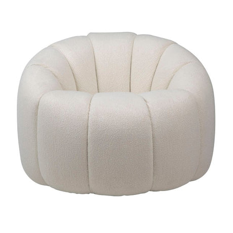 Symone Cream Swivel Chair - Ornate Home