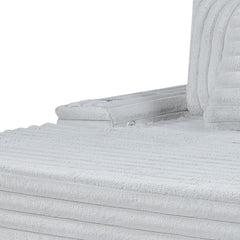 Symphony Light Gray 67"W Corduroy Oversized Chaise Lounge - Ornate Home
