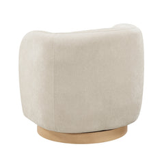 Synova Beige Swivel Chair - Ornate Home