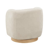 Synova Beige Swivel Chair - Ornate Home