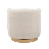 Synova Beige Swivel Chair - Ornate Home