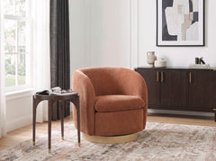 Synova Red Swivel Chair - Ornate Home