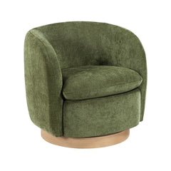 Synova Walnut Swivel Chair - Ornate Home
