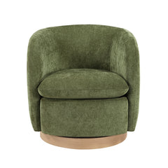 Synova Walnut Swivel Chair - Ornate Home