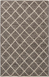 Syosset 2x3 Brown Trellis Wool&Viscose Rug - Clearance - Ornate Home