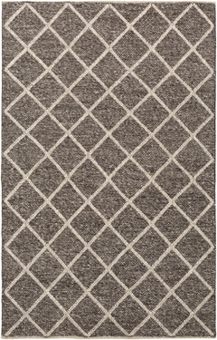 Syosset 2x3 Brown Trellis Wool&Viscose Rug - Clearance - Ornate Home