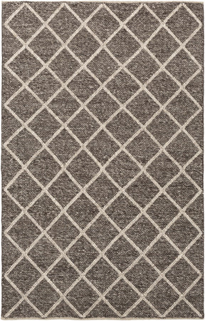 Syosset 2x3 Brown Trellis Wool&Viscose Rug - Clearance - Ornate Home