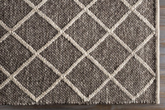 Syosset 2x3 Brown Trellis Wool&Viscose Rug - Clearance - Ornate Home