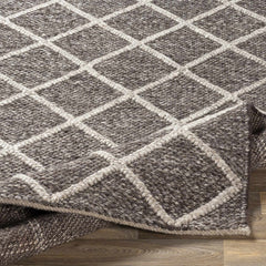 Syosset 2x3 Brown Trellis Wool&Viscose Rug - Clearance - Ornate Home