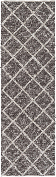 Syosset 2x3 Brown Trellis Wool&Viscose Rug - Clearance - Ornate Home