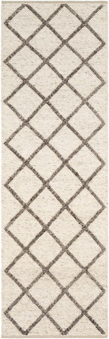 Syosset Cream/Brown Trellis Wool&Viscose Rug - Clearance - Ornate Home