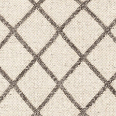 Syosset Cream/Brown Trellis Wool&Viscose Rug - Clearance - Ornate Home