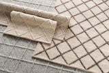 Syosset Cream/Brown Trellis Wool&Viscose Rug - Clearance - Ornate Home