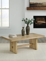 Crendlin Light Brown Rectangular Cocktail Table (Online Special Price)