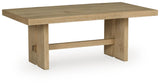 Crendlin Light Brown Rectangular Cocktail Table (Online Special Price)