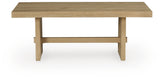 Crendlin Light Brown Coffee Table and 2 End Tables