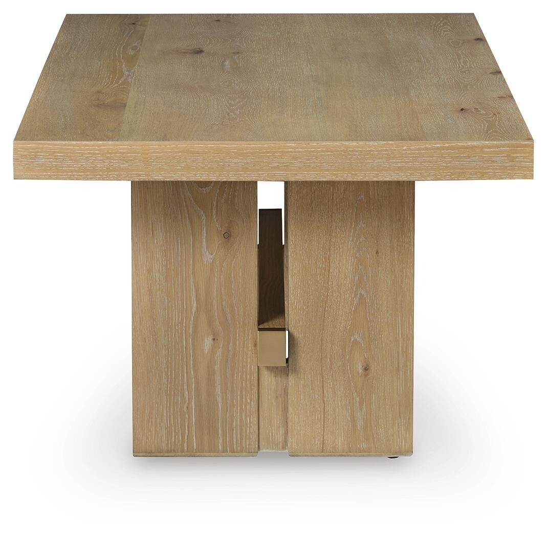 Crendlin Light Brown Rectangular Cocktail Table (Online Special Price)