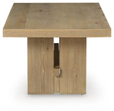 Crendlin Light Brown Coffee Table and 2 End Tables