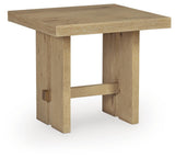 Crendlin Light Brown Coffee Table and 2 End Tables