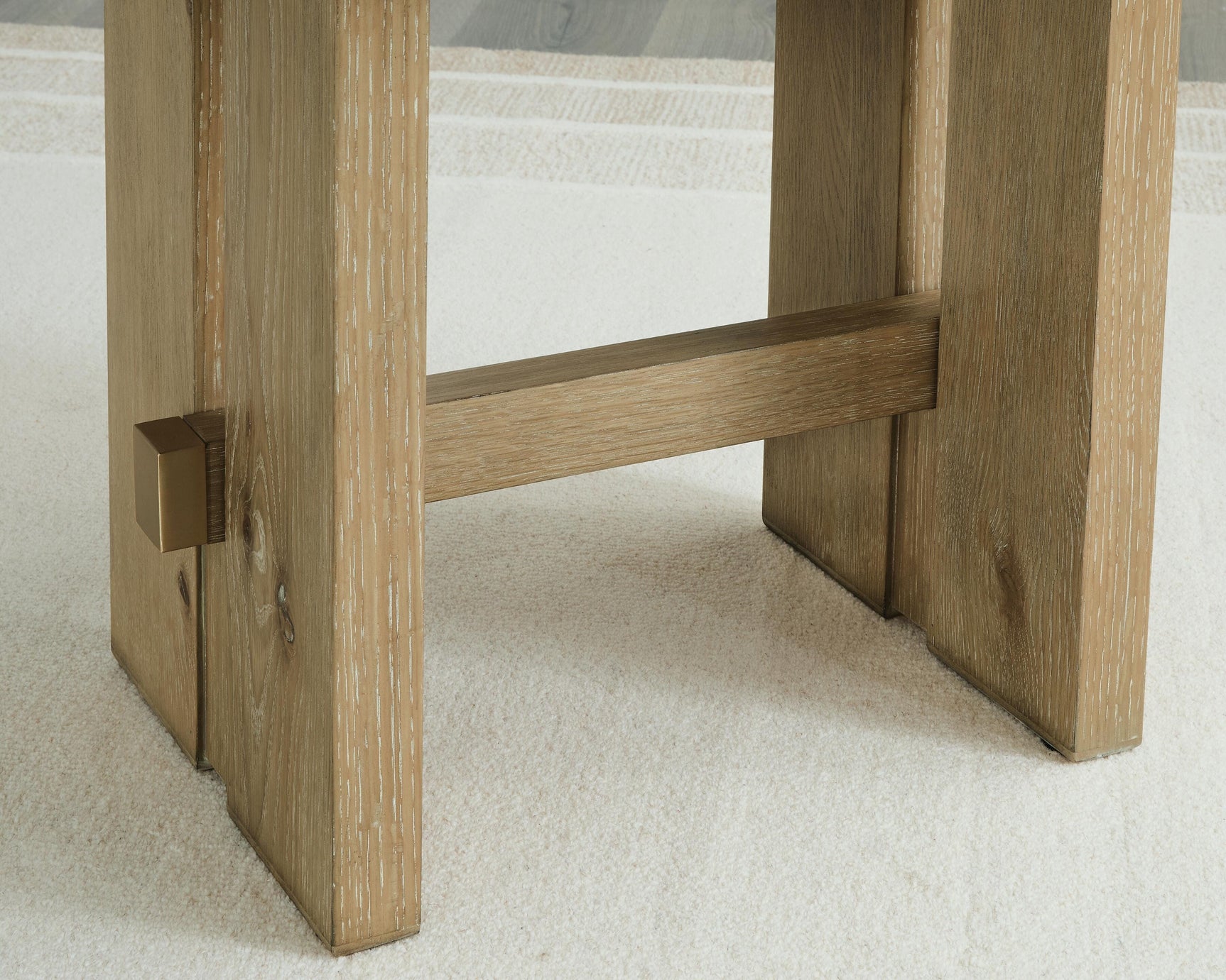 Crendlin Light Brown Rectangular End Table