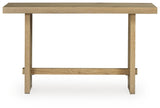 Crendlin Light Brown Sofa Table