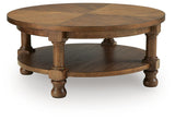 Chadworth Medium Brown Round Cocktail Table (Online Special Price)