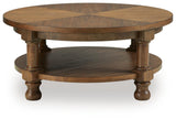 Chadworth Medium Brown Round Cocktail Table (Online Special Price)