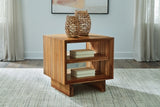 Dressonni Brown Square End Table - Ornate Home