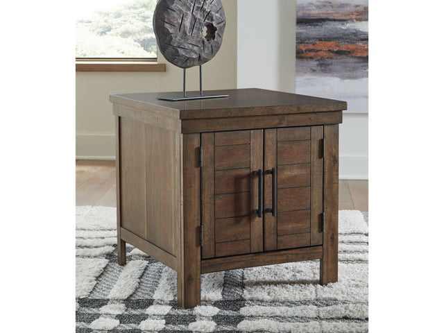 Moriville Grayish Brown End Table - Ornate Home