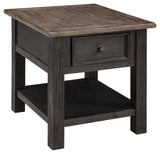 Tyler Creek Grayish Brown/Black Coffee Table and 2 End Tables - Ornate Home