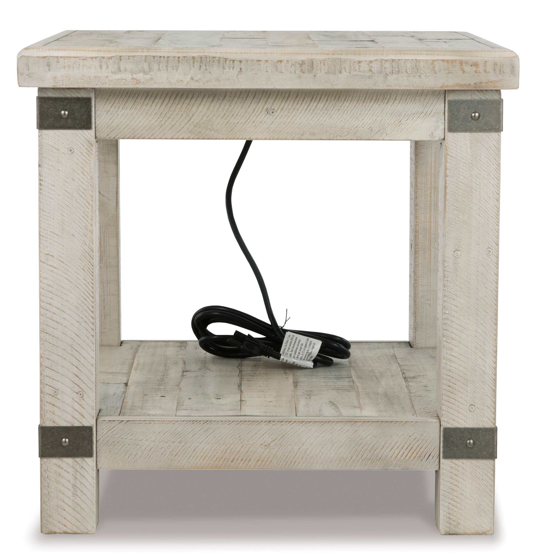 Carynhurst White Wash Gray End Table - Ornate Home