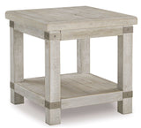 Carynhurst White Wash Gray End Table - Ornate Home