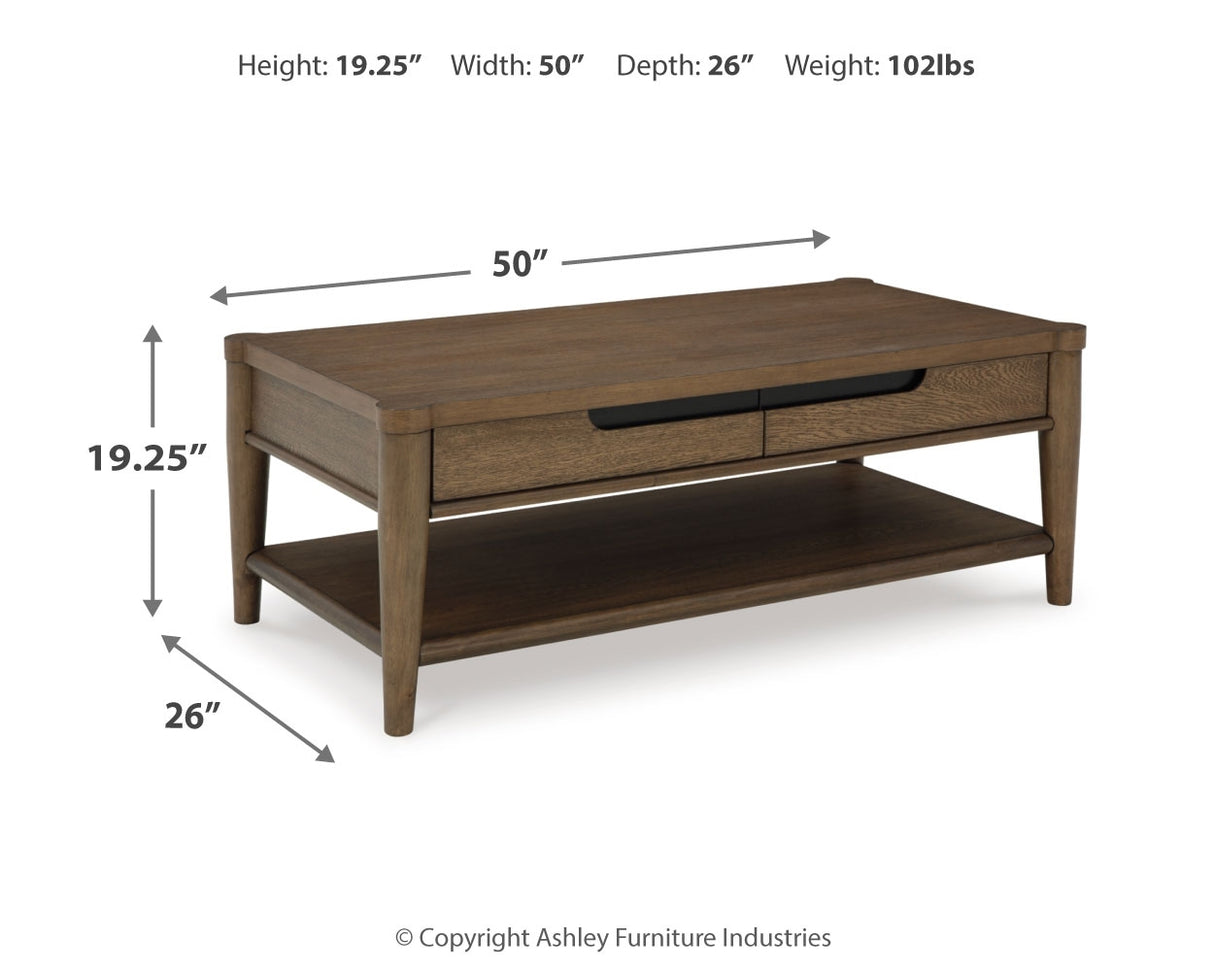 Roanhowe Brown Coffee Table and 2 End Tables - Ornate Home