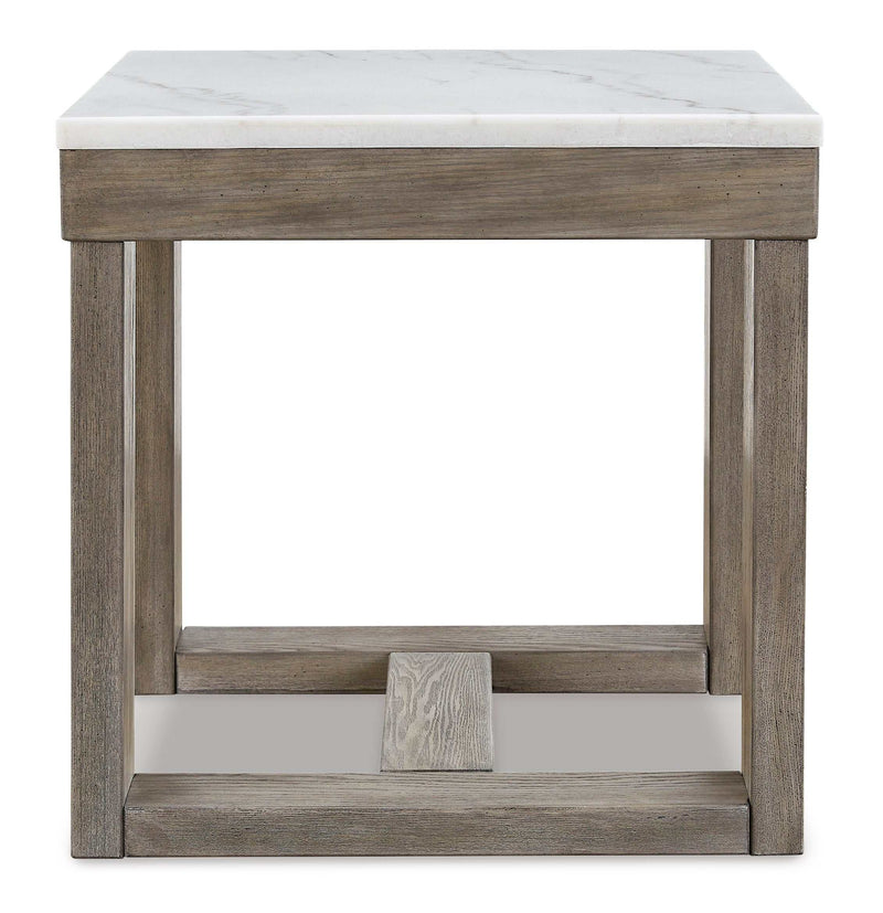 Loyaska Brown & Ivory End Table - Ornate Home