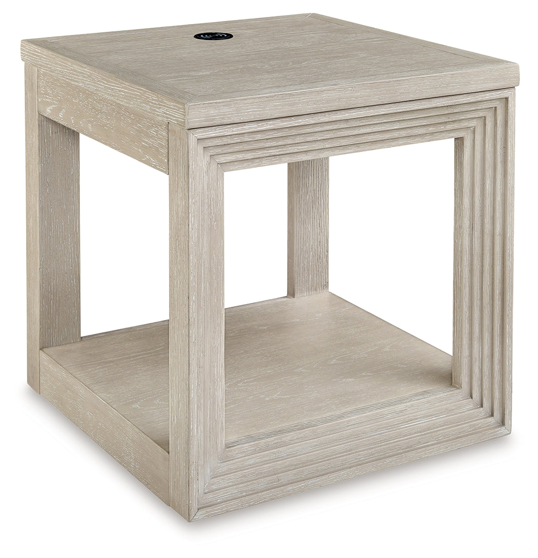 Marxhart Bisque End Table - Ornate Home