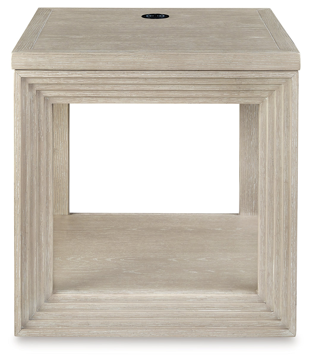 Marxhart Bisque End Table - Ornate Home