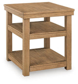 Wittenmyer Natural/Black Rectangular End Table